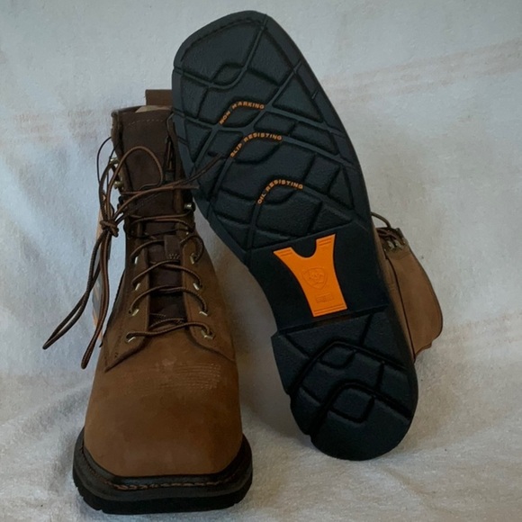 NEW ARIAT Men's Brown Leather Boots - Picture 4 of 5